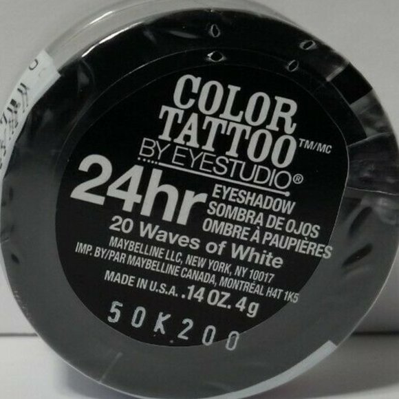 Maybelline Color Tattoo Eye Shadow Waves of White - Picture 2 of 3